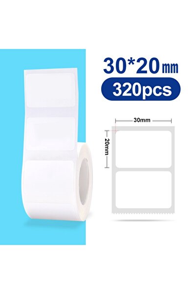 Choice4 30-20mm320pcs 30-50mm Niimbot B21 B1 B3S Printer Label Paper Roll Whi...