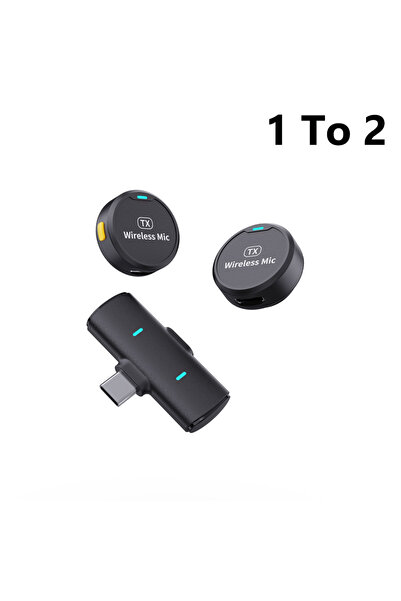 Choice 1 To 2 KEBIDU Wireless Lavalier Microphone Double Noise Reduction HiFi...