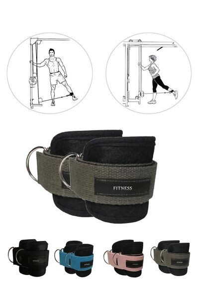 Spor Byfit Foot Wrist Strap D-Ring Fitness Weight Traction Apparatus