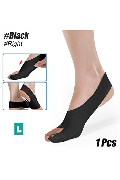 Choice11 Black-Right-L 1pc Toe Separator, Bunion Relief Toe Straightener for ...