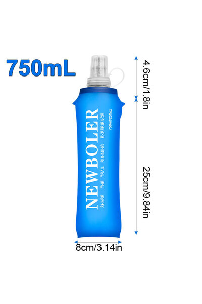 choice2 BOT214-750 150ml/250ml/500ml Outdoor Collapsible Silicone Bite Size W...