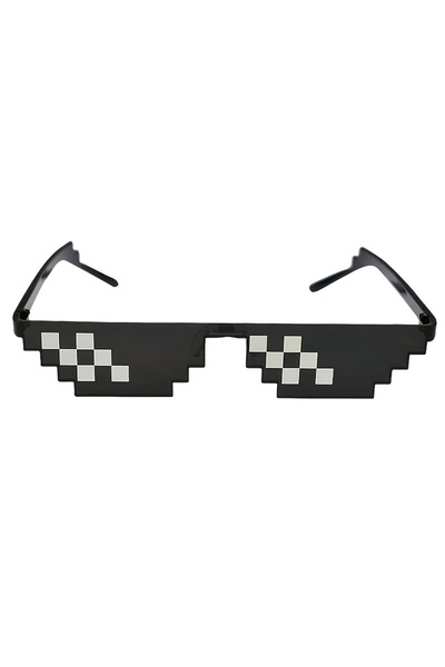 Choice 1PCS Pixelated Mosaic Glasses New Mosaic Glasses Double Cool Funny par...