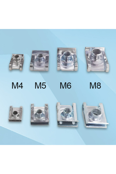 Choice مشابك سيارات على شكل حرف U من نوع M8، 10 قطع، بمقاسات M8 M6 M5 M4، وصو...