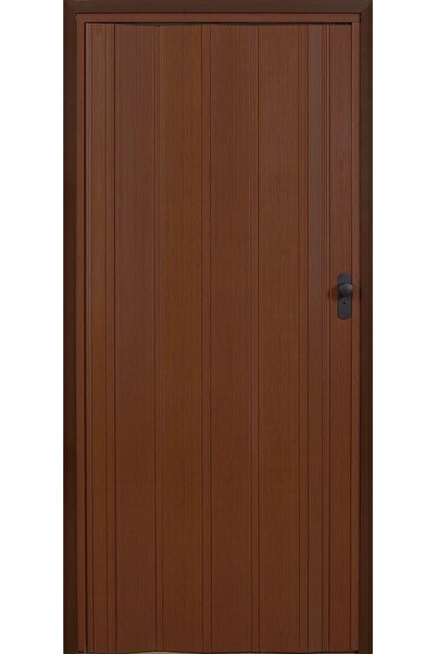 DEKORAKS Akordeon Kapı, Ceviz Ahşap Desenli, 72x200cm