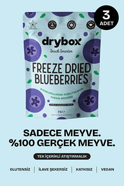 DRYBOX Freeze Dried Yoğun ve Çıtır Yaban Mersini (Dondurularak Kurutulmuş) - ...