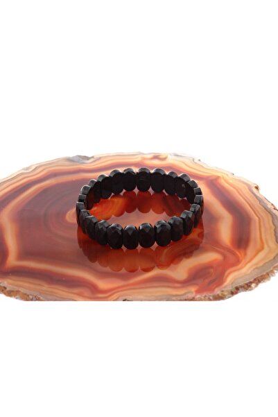 OSMANLI DEĞERLİ TAŞ Certified Black Tourmaline Natural Stone Rolex Bracelet B799