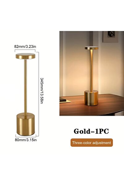 Choice4 Gold Rechargeable LED Night Light Touch Table Lamp Writing Lamp Bedsi...