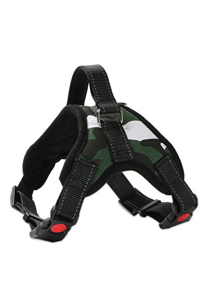 Choice12 M White camouflage Dog Harness Quick Release Vest Pet Puppy Harness ...