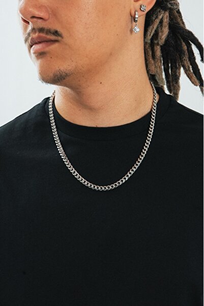 UKHWD SUPPLY 6mm X 55cm Vintage Steel Chain Necklace Ka1007Gm