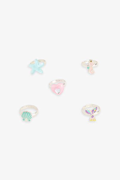 Penti Girl's Princess 5-Piece Ring Set