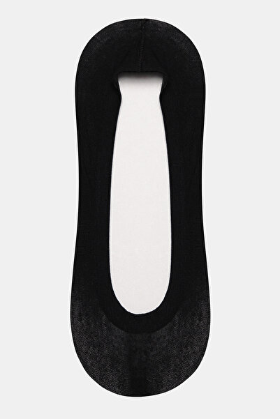 Penti Black Laser Cut Combed Cotton Ballerina Socks