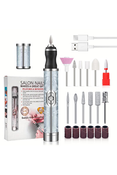 Choice Blue-Set LULAA Rechargeable Electric Nail Drill Machine Cordless Elect...