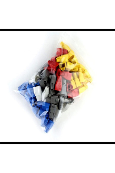 Choice 50pcs Mixed Color CAT5E CAT6 RJ45 Ethernet Network Cable Strain Relief...