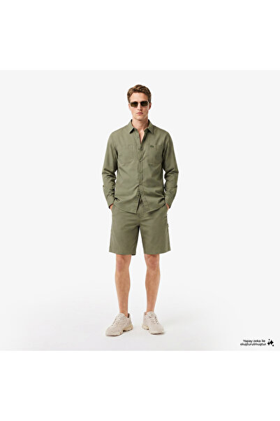 Lacoste Erkek Relaxed Fit Haki Bermuda Şort