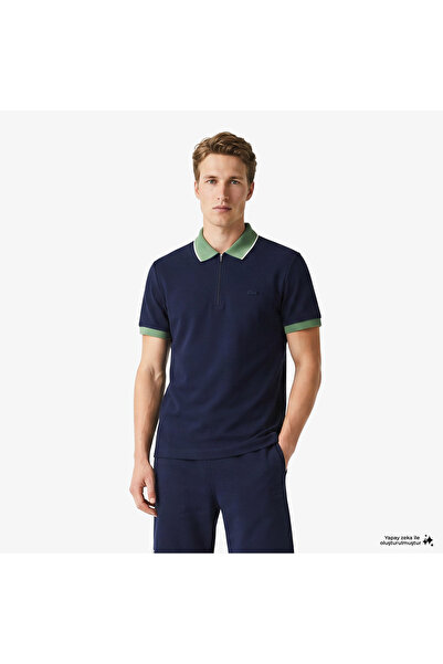 Lacoste Erkek Regular Fit Renk Bloklu Lacivert Polo