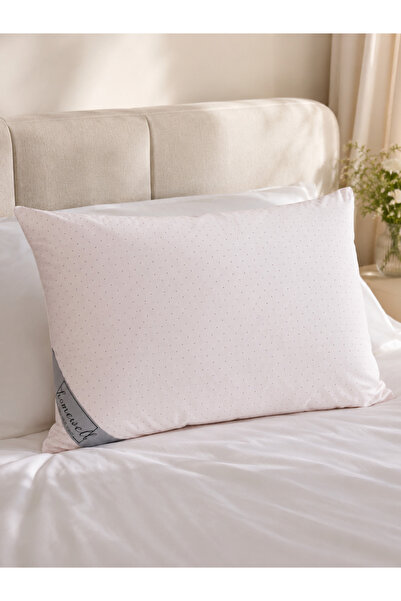 homewell Pink 100% Pure Cotton Pillow 50X70 cm Hypoallergenic with Extra Cover