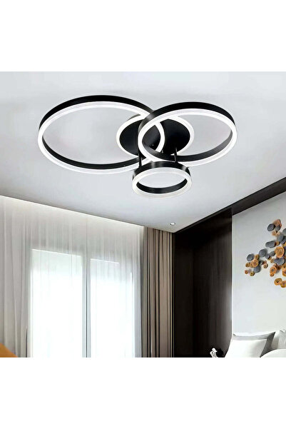 OEM Candelabru LED cu telecomandă RIGA LILITH, 69W, 3 inele, lumină rece/cald...