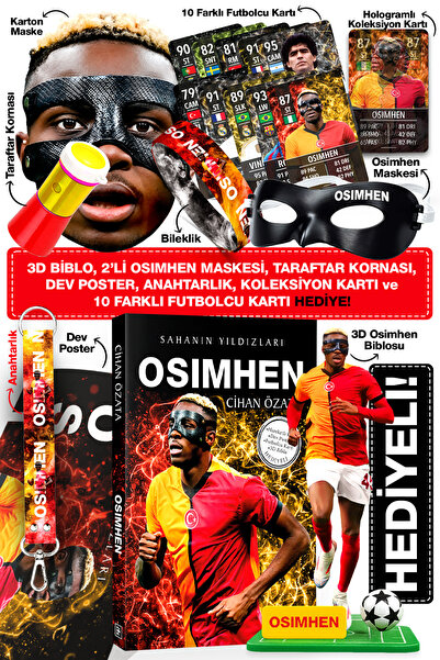 Parodi Yayınları Osimhen Futbolcu Kitabı - Özel Koleksiyon Hediye Seti - Mask...