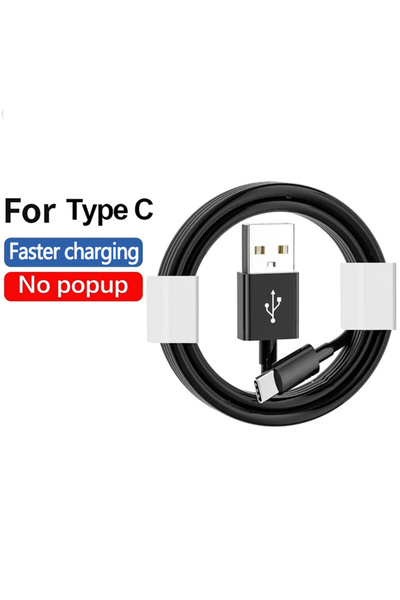 Choice3 1m black 10W USB A To Type C Cable For S8S10 HTC Android Phone 3A Fas...