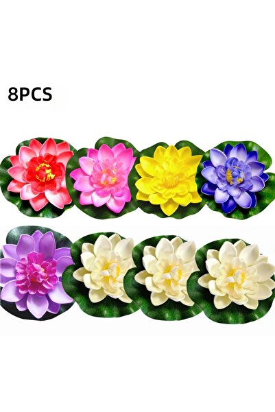 Choice Mixed color 8PCS 6PCS/8PCS Lotus Artificial Flower Floating Fake Lotus...