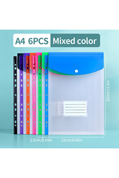 Choice1 Vertical type 6pcs HUAJIE [6-Piece Large Capacity File Folder Set] 6-...