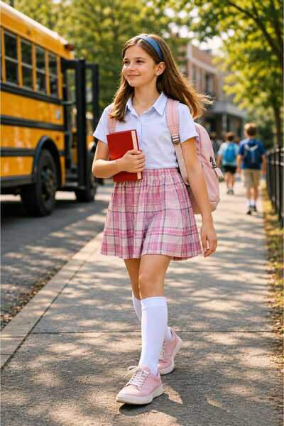 Rocks For Girl's 3-pack knee-high school socks