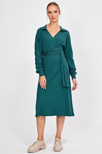 ALEXANDERGARDI ALEXANDERGARDİ SHIRT COLLAR CROWACE DRESS (B23-006 00)