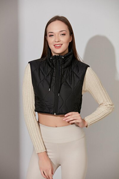 ALEXANDERGARDI Crop Quilted Vest (B21-909Yl01)