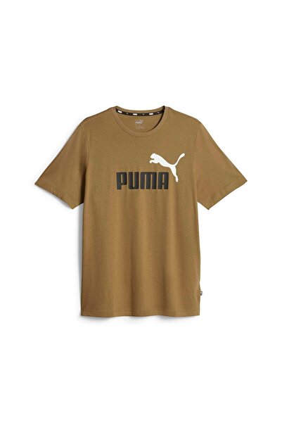 Puma Herren T-Shirt - ESS+ Essentials 2 Col Logo Tee, Rundhals, Kurzarm, uni