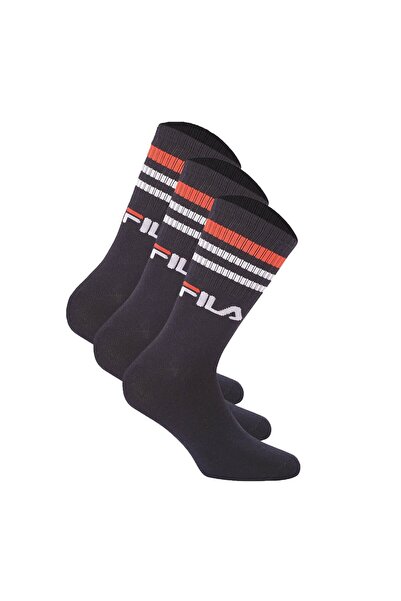 FILA Unisex Socken 3 Paar - Street, Sport, Lifestyle, Socken Set, Streifen, 3...