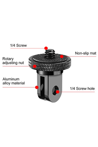 Choice Aluminium 1/4 Inch Screw Tripod Adapter 360 Rotating Mount Holder For ...