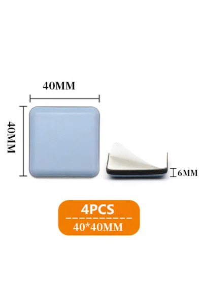 Choice Square 40x40mm 4pcs 4pcs/set Furniture Leg Slider Pads Anti Scratch Ea...