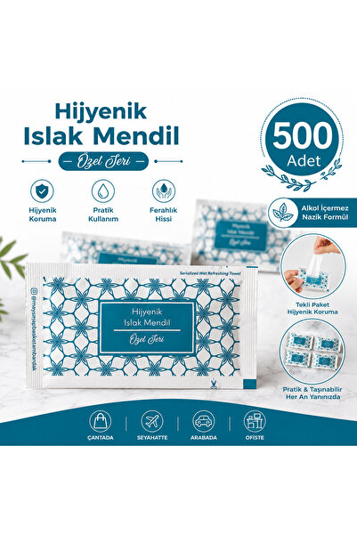 maycup Tekli Islak Mendil (TEK KULLANIMLIK) 6cm*10cm - 500adet