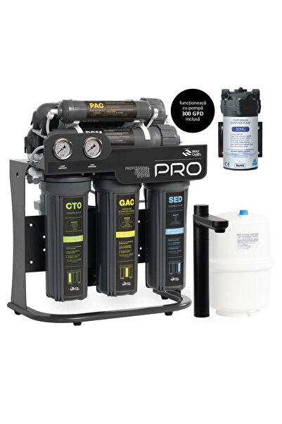 SPECTRUM WATER Sistem osmoza inversa profesional cu pompa, 7 stadii, TDS, rez...