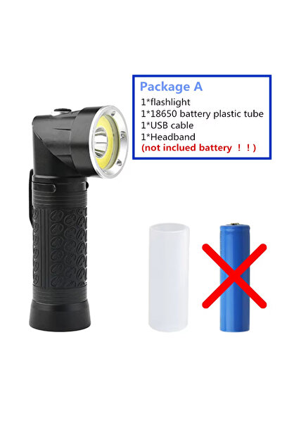 Choice Lithium ion black 1305 no battery Powerful T6+COB LED Flashlight 4 Mod...