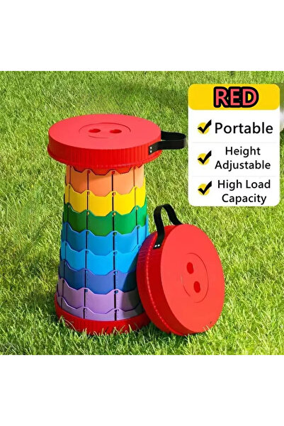 Choice Style 1 2025 1PC Rainbow Folding Stool Adjustable Height PP Material P...