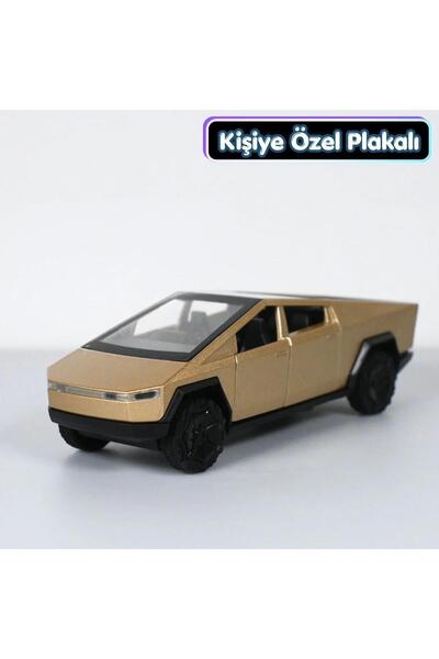 bebeym Tesla Cybertruck Metal Oyuncak Araba 1:36 Gold
