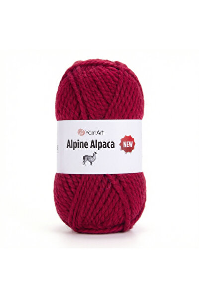 Yarnart ALPINE ALPACA NEW - HAND KNITTED STRING RED-1434