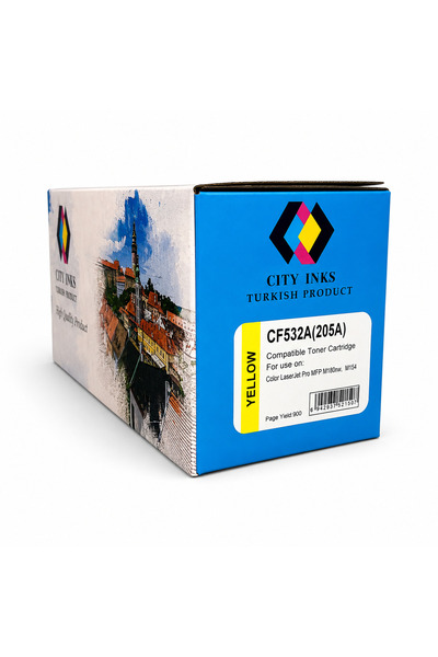 City Inks Turkish City Ink compatible ink cartridge for HP CF532A 205A Yellow...