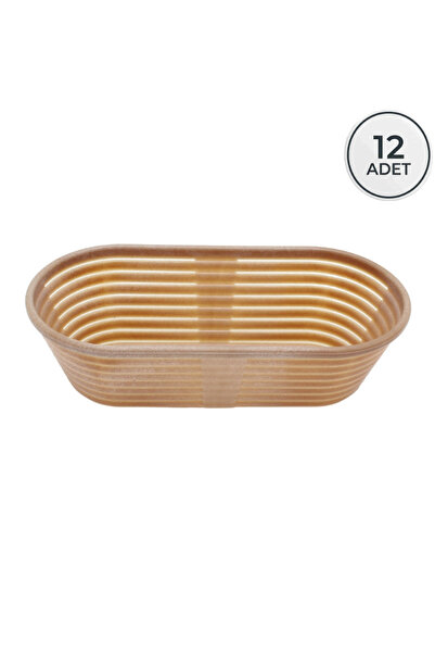 dinckitchen Oval Bio Bread Dough Proofing Basket 12 Pieces Oval 26X12X7,5 cm ...