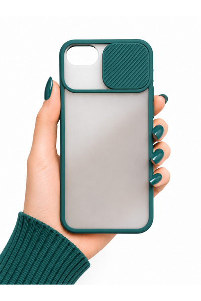 noktaks Apple Iphone 7 Plus Kılıf Kamera Sürgü Mat Arka Yüzey Renkli Çerçeve ...