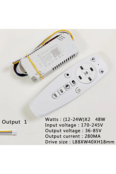 Choice (12-24W)X2 48W APP Control LED Driver 2.4G Remote Intelligent LED Tran...