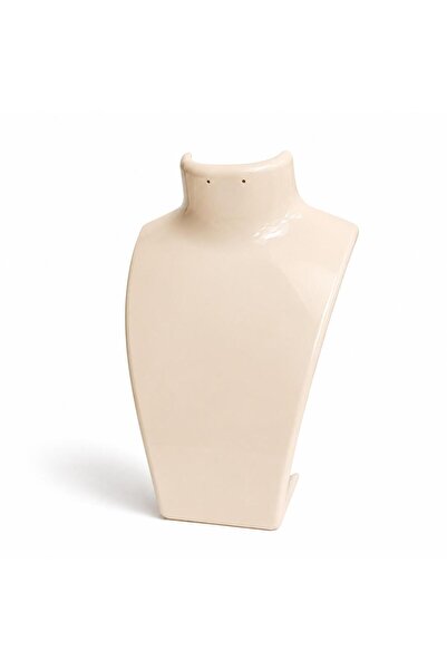 STAND MARKET Acrylic Cream Necklace Stand 14X21 cm – Necklace, Earring, and J...