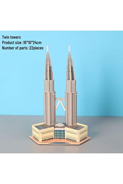 Choice4 Twin towers 3D Puzzle World Famous Building Mosaic Model Children's E...
