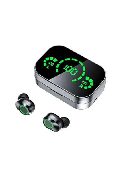 Choice black Original YD03 TWS Earphone Flashlight Wireless Headset 9D Noise ...