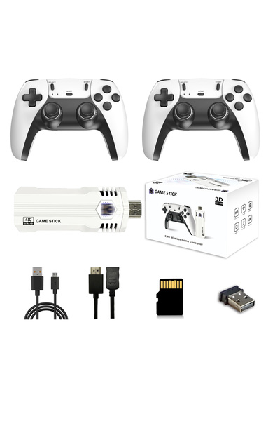 Choice White Black Retro Gaming Console X2L,Game Stick with 4K HD Display and...