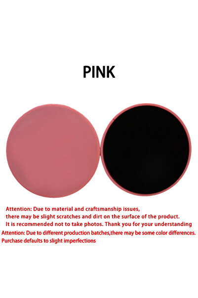 Choice1 PINK 2pcs Solid Color Yoga Sliding Discs Fitness Foot Sliding Pads fo...
