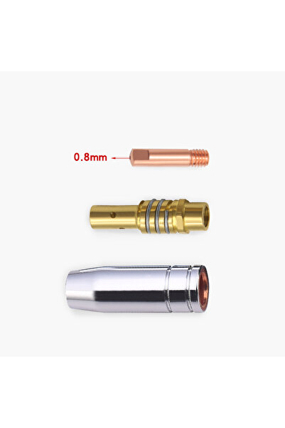 Choice 0.8MM 3Pcs/Set 15AK Welding Torch Consumables 0.6/0.8/0.9/1.0/1.2mm MI...