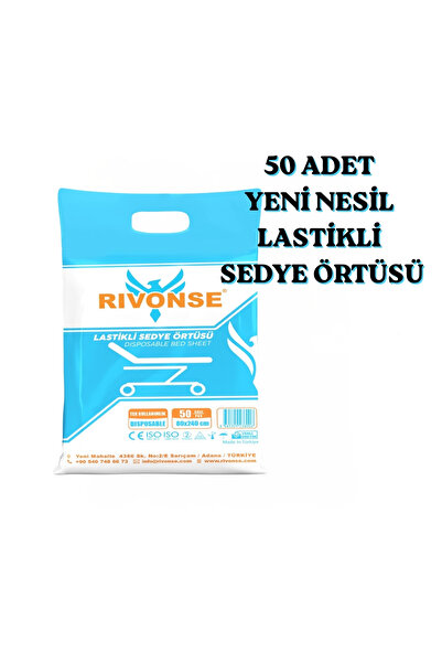 Rivonse Yeni Nesil Lastikli Beyaz Sedye Örtüsü - 50'li