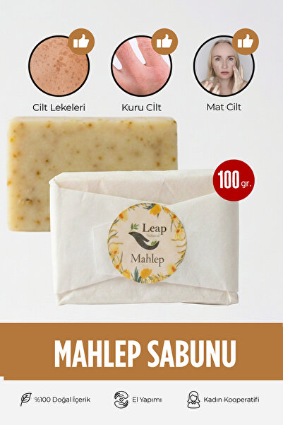 Doğal Mahlep Sabunu | El Yapımı | Peeling Etkili | 100 gr